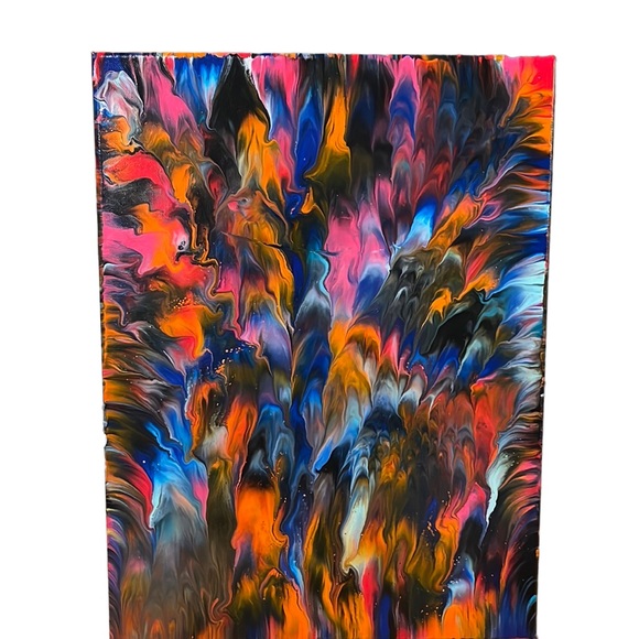🛍️ NEW Fluid Art on Canvas - Picture 1 of 5